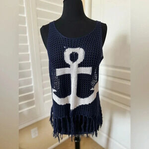 The Classic | Anchor Knit Top Coverup - Size S